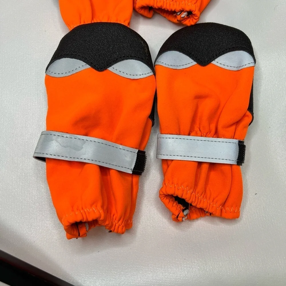 Dociote Dog Shoes/Booties for Large Medium Dogs - Orange/Black/Gray